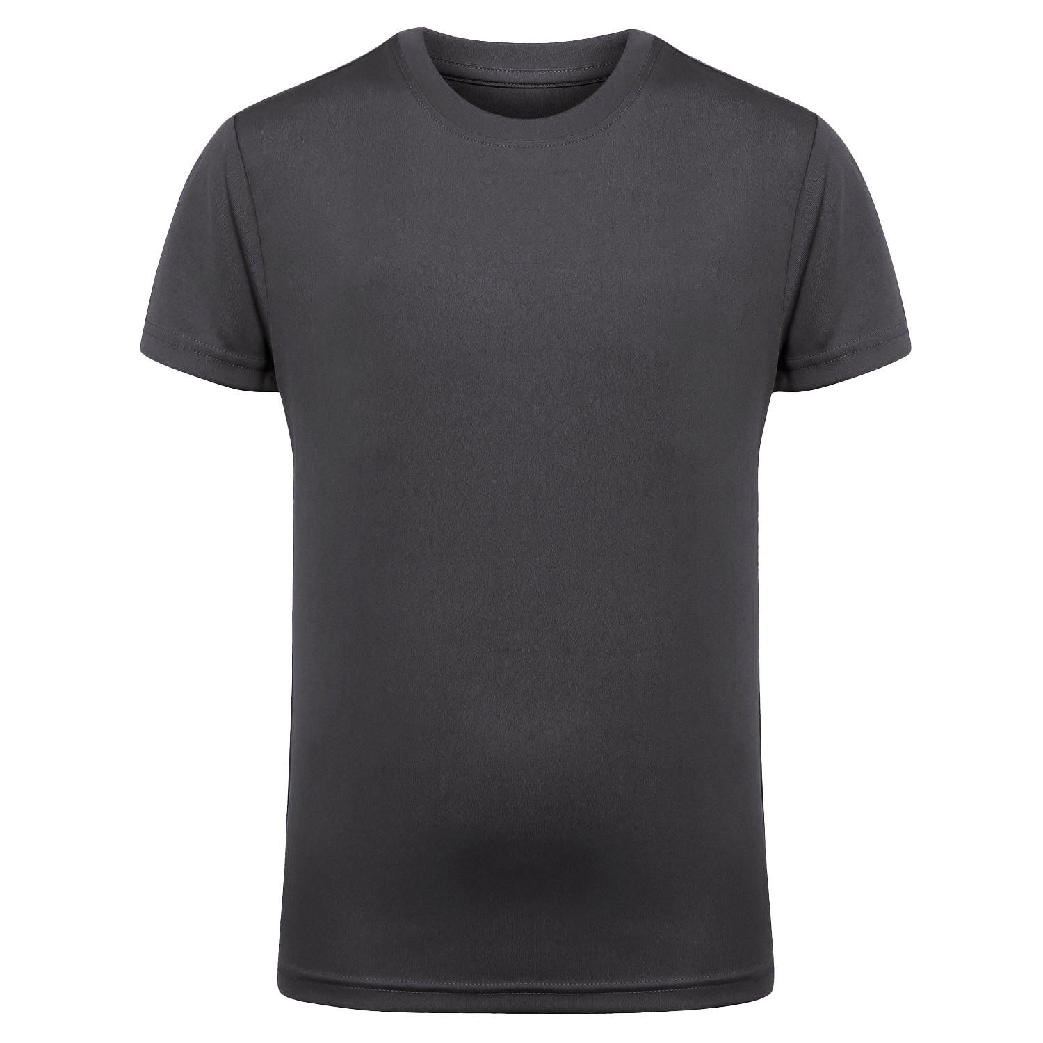 Charcoal - Front - TriDri Childrens-Kids Performance Polyester T-Shirt