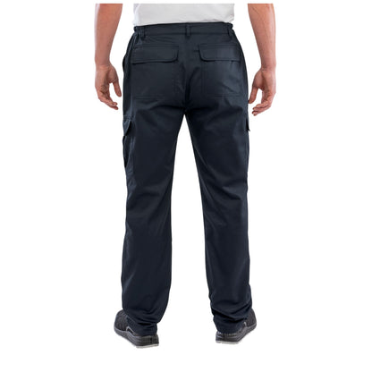 Navy - Back - Result Genuine Recycled Mens Utility Work Trousers