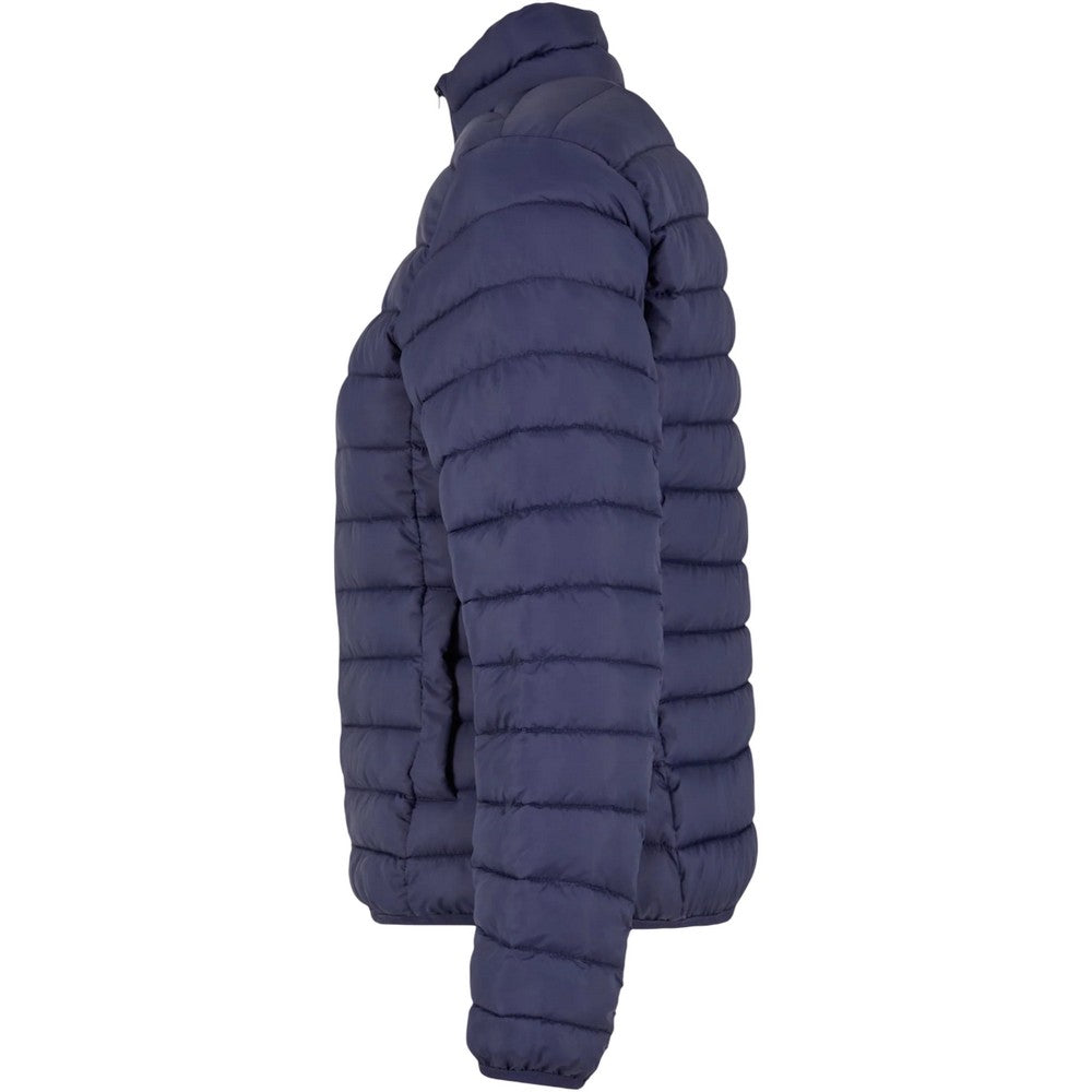 Navy - Side - New Morning Studios Womens-Ladies Lightweight Puffer Jacket