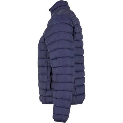Navy - Side - New Morning Studios Womens-Ladies Lightweight Puffer Jacket