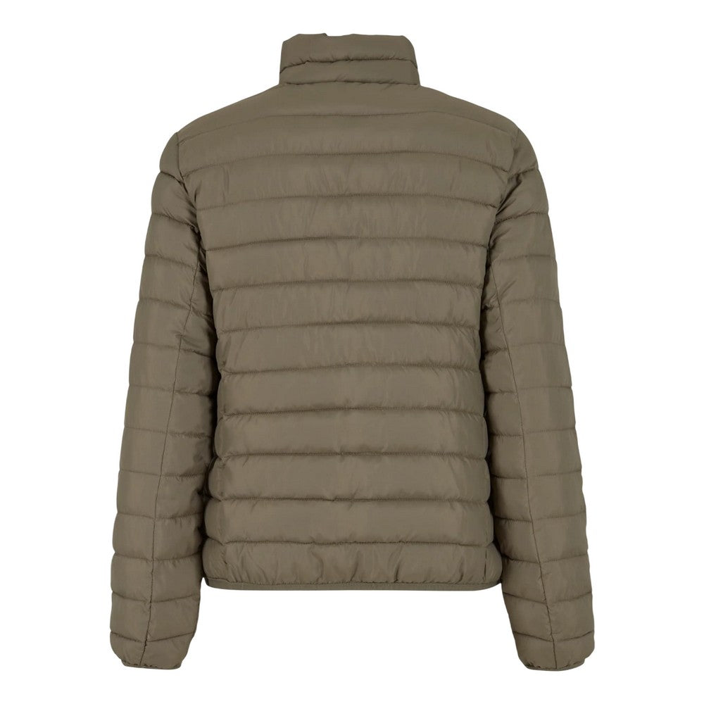 Olive - Back - New Morning Studios Womens-Ladies Lightweight Puffer Jacket