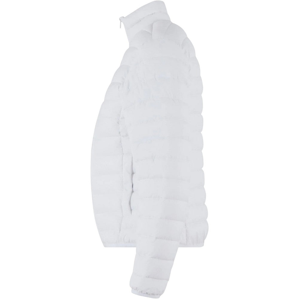 White - Side - New Morning Studios Womens-Ladies Lightweight Puffer Jacket