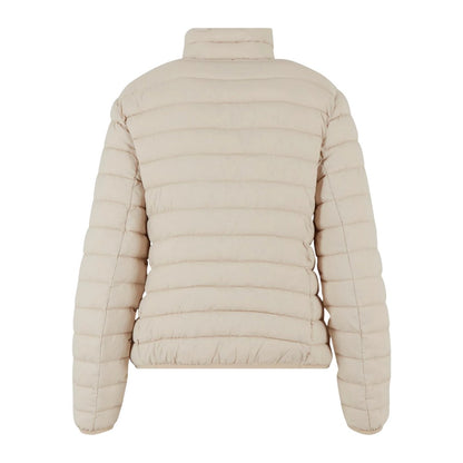 Sand - Back - New Morning Studios Womens-Ladies Lightweight Puffer Jacket