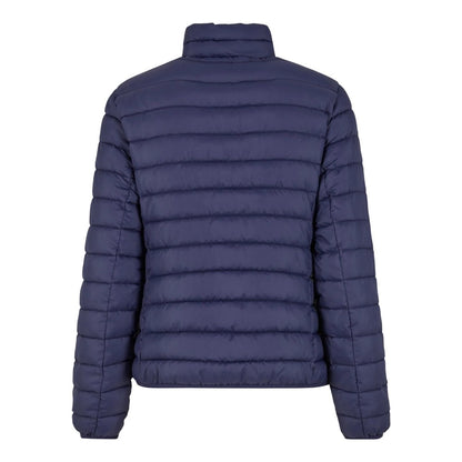 Navy - Back - New Morning Studios Womens-Ladies Lightweight Puffer Jacket