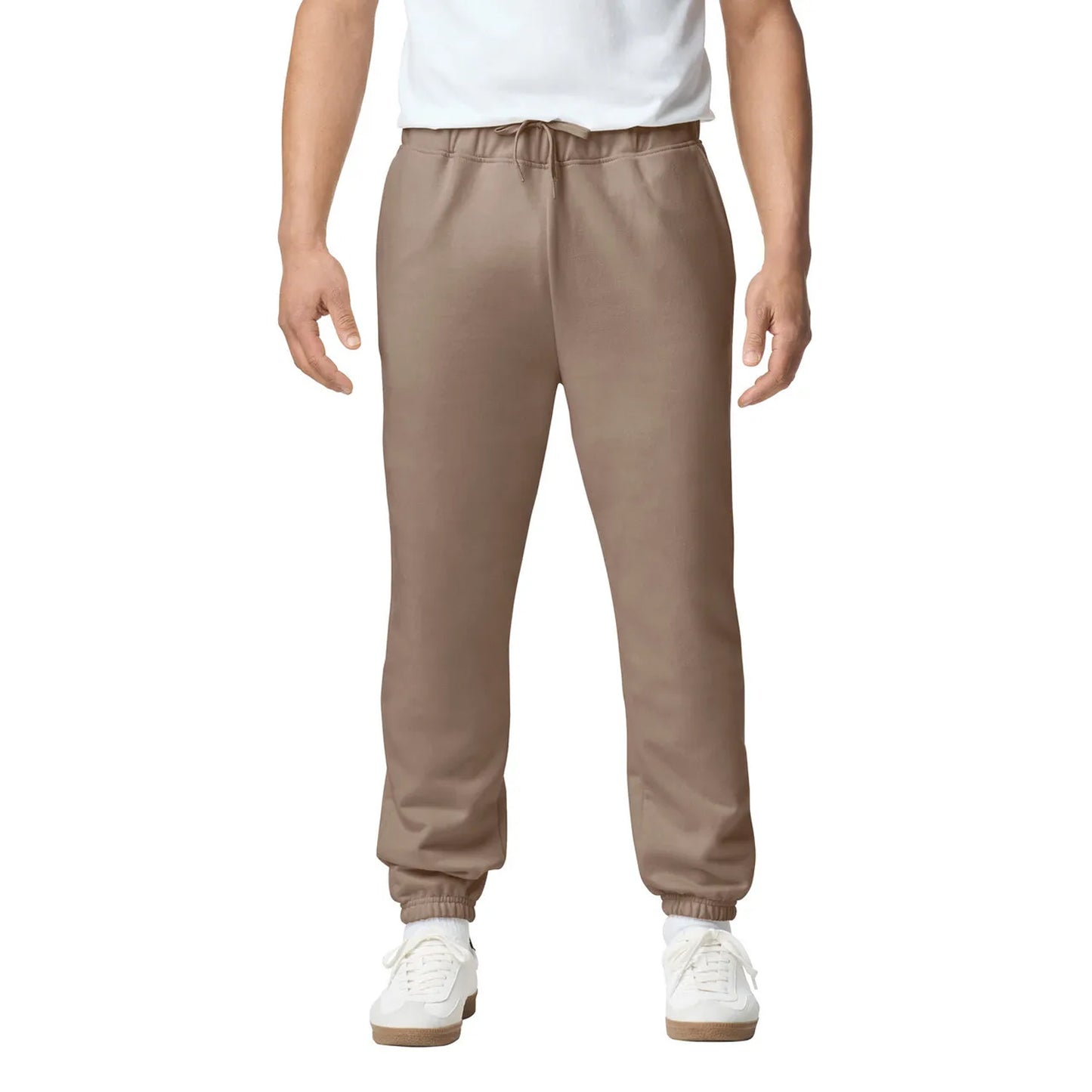 Off White - Front - Gildan Unisex Adult Midweight Jogging Bottoms