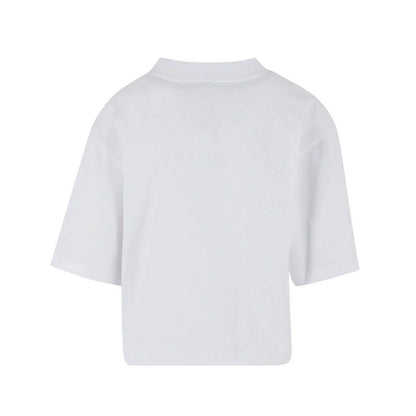 White - Back - New Morning Studios Womens-Ladies Oversized T-Shirt