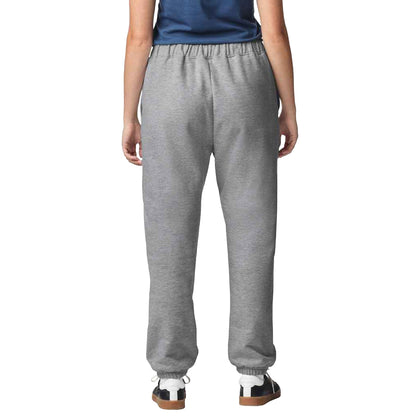 Sport Grey - Back - Gildan Mens Midweight Pocket Jogging Bottoms
