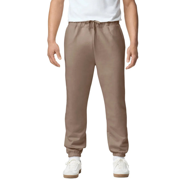 Brown Savana - Side - Gildan Mens Midweight Pocket Jogging Bottoms