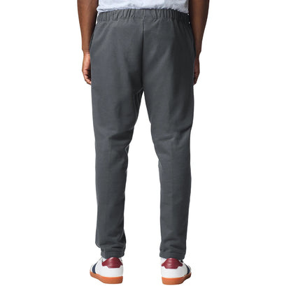 Charcoal - Back - Gildan Mens Midweight Pocket Jogging Bottoms