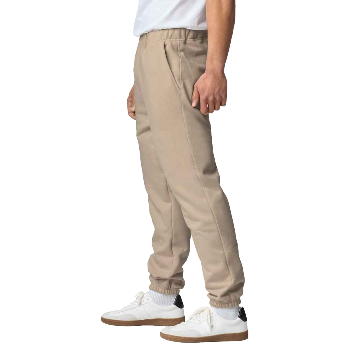 Sand - Side - Gildan Mens Midweight Pocket Jogging Bottoms