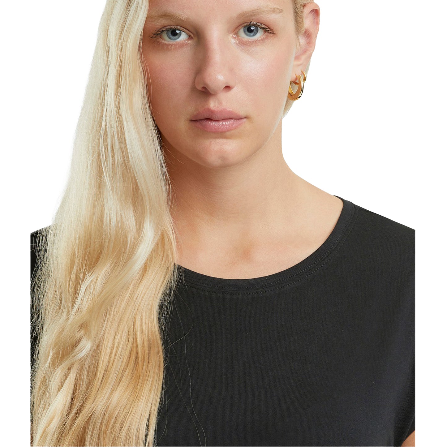 Navy - Back - New Morning Studios Womens-Ladies Extended Shoulder Regular T-Shirt