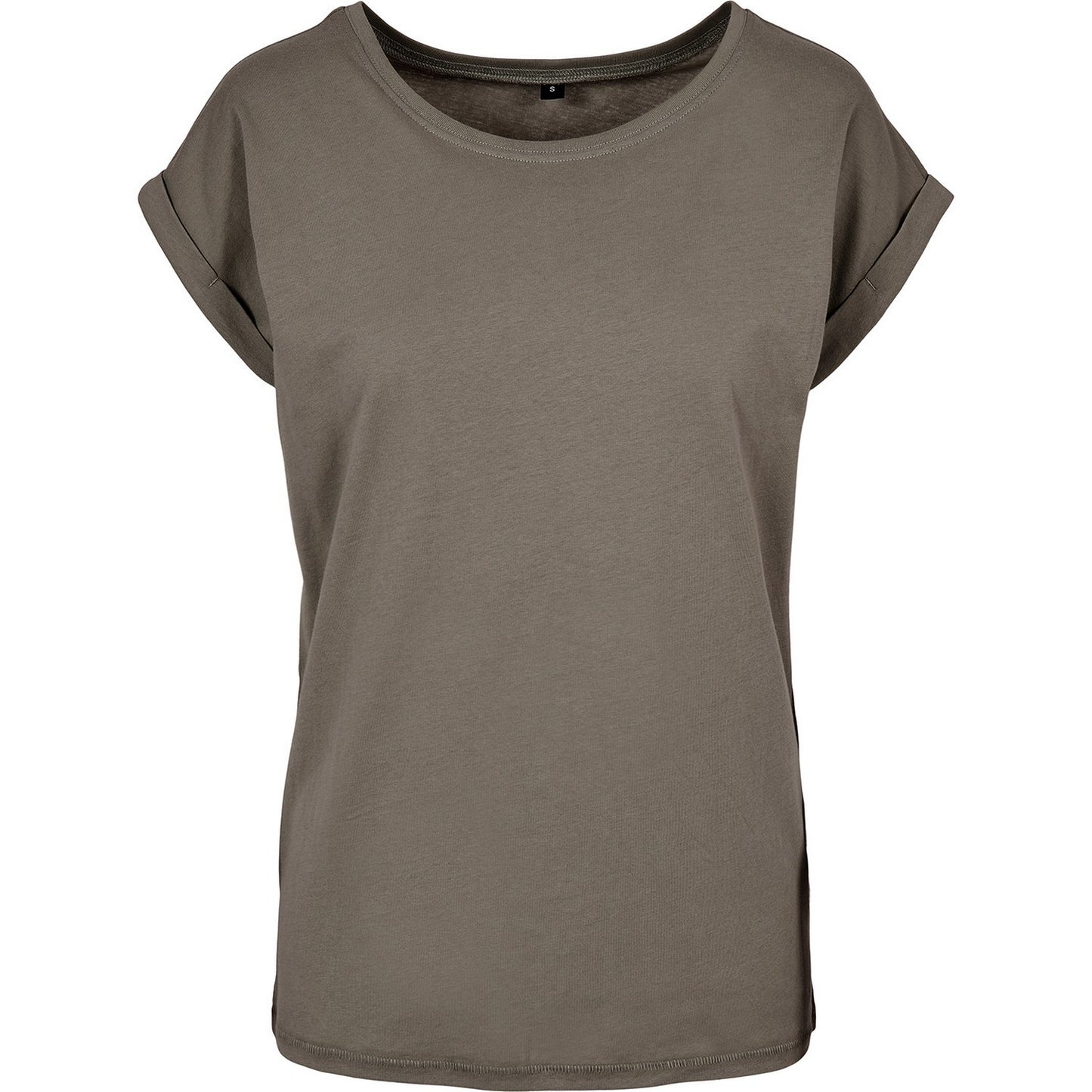 Pale Olive - Front - New Morning Studios Womens-Ladies Extended Shoulder Regular T-Shirt