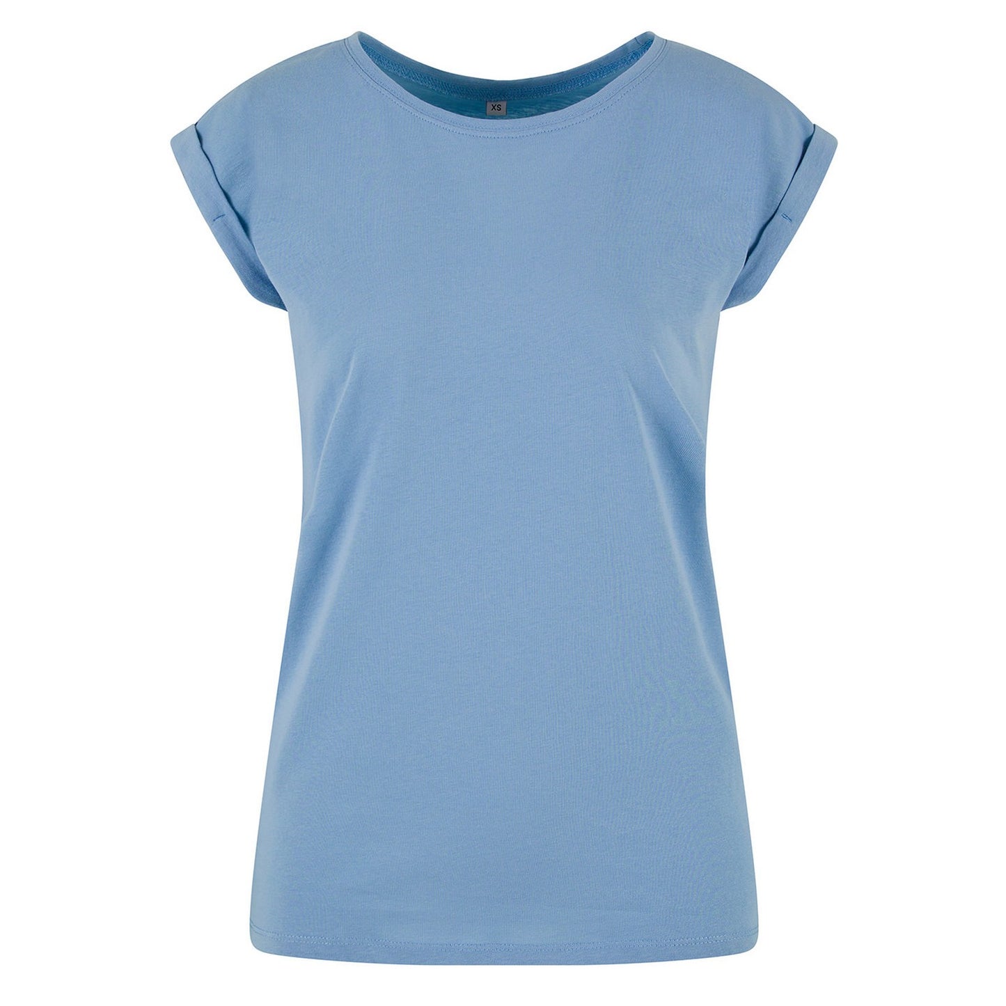 Powder Blue - Front - New Morning Studios Womens-Ladies Extended Shoulder Regular T-Shirt