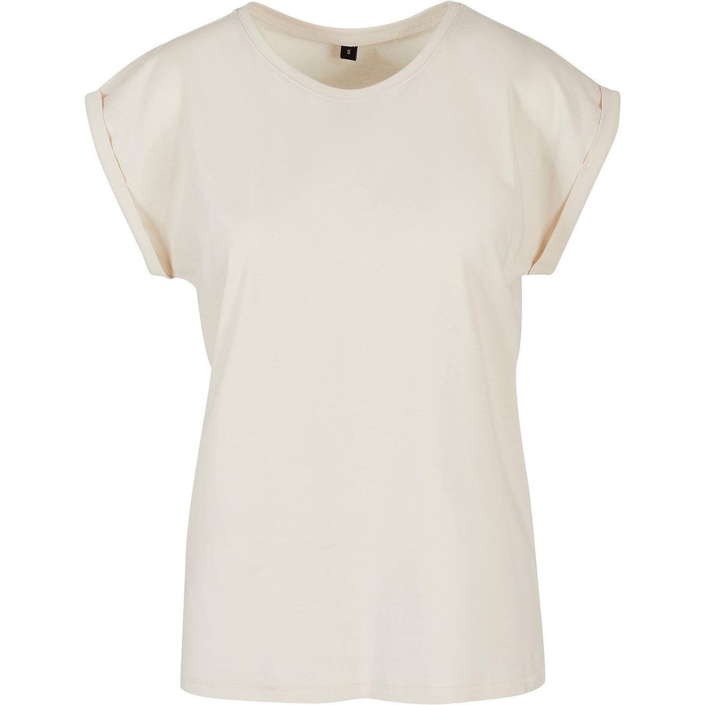 Sand - Front - New Morning Studios Womens-Ladies Extended Shoulder Regular T-Shirt