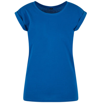 Cobalt Blue - Front - New Morning Studios Womens-Ladies Extended Shoulder Regular T-Shirt