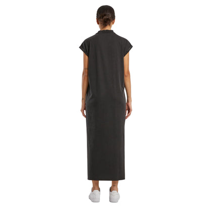 Black - Lifestyle - Build Your Brand Womens-Ladies Vintage Long Length Dress