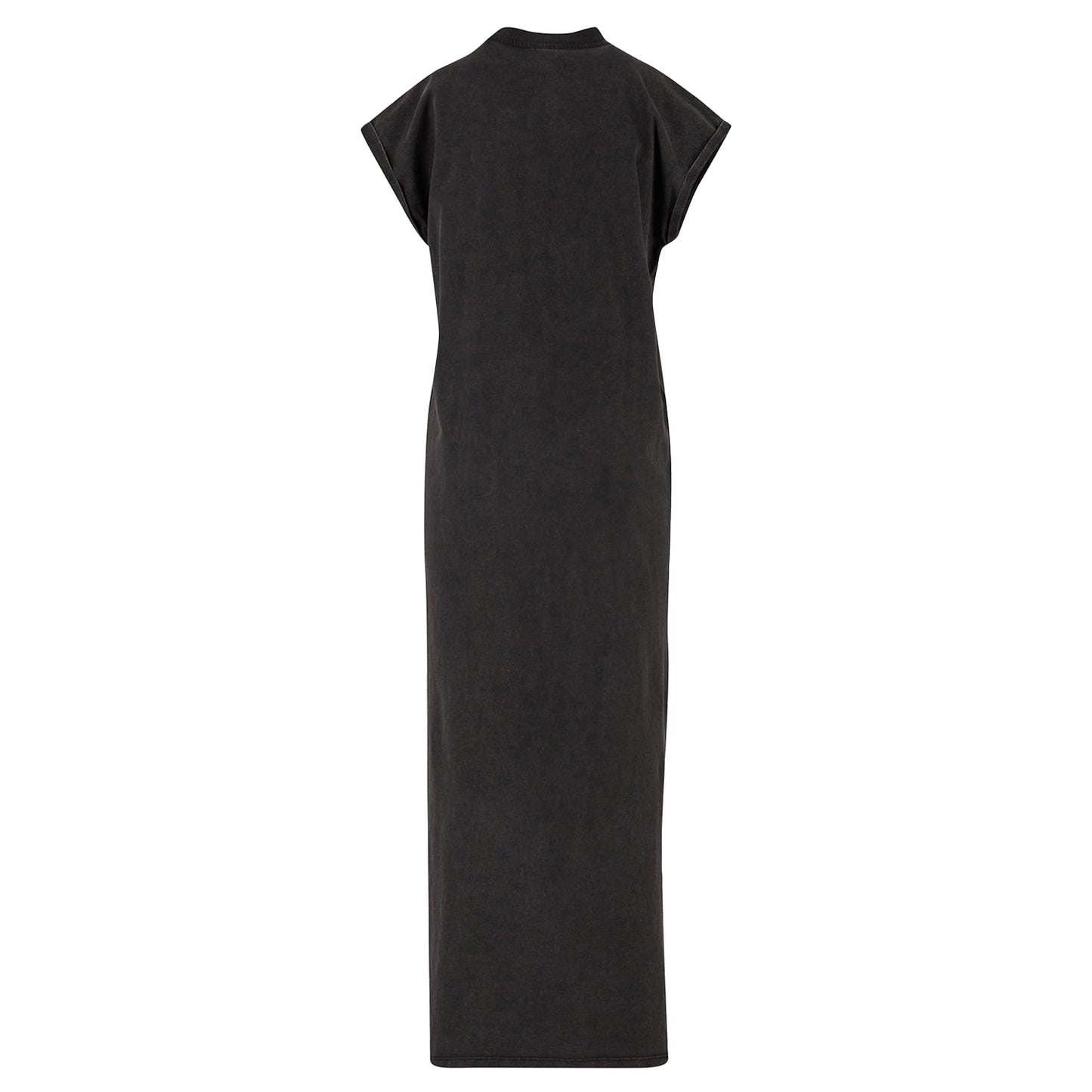 Black - Side - Build Your Brand Womens-Ladies Vintage Long Length Dress