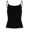 Black - Front - Build Your Brand Womens-Ladies Jersey Stretch Top