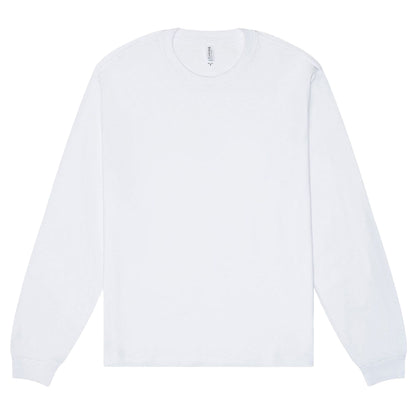 White - Front - Bella + Canvas Unisex Adult Heavyweight Boxy Long-Sleeved T-Shirt