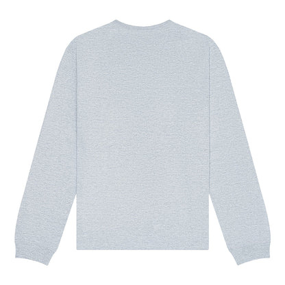 Athletic Heather - Back - Bella + Canvas Unisex Adult Heavyweight Boxy Long-Sleeved T-Shirt