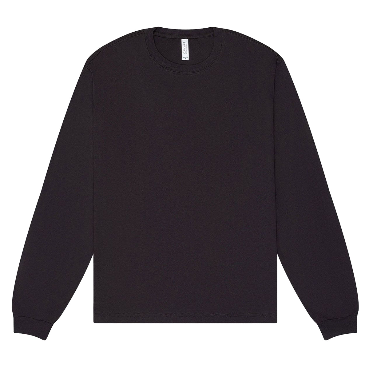 Dark Grey - Front - Bella + Canvas Unisex Adult Heavyweight Boxy Long-Sleeved T-Shirt