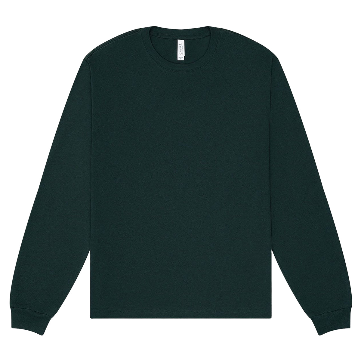 Forest - Front - Bella + Canvas Unisex Adult Heavyweight Boxy Long-Sleeved T-Shirt