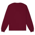 Maroon - Back - Bella + Canvas Unisex Adult Heavyweight Boxy Long-Sleeved T-Shirt
