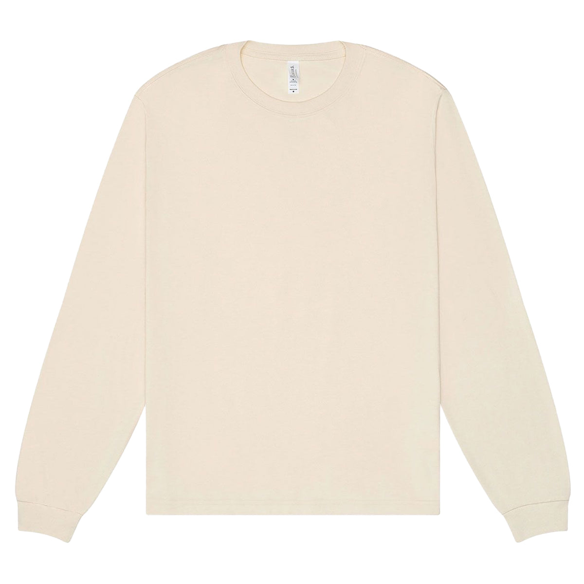 Natural - Front - Bella + Canvas Unisex Adult Heavyweight Boxy Long-Sleeved T-Shirt
