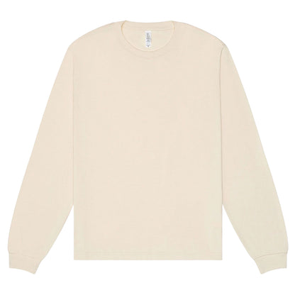 Natural - Front - Bella + Canvas Unisex Adult Heavyweight Boxy Long-Sleeved T-Shirt