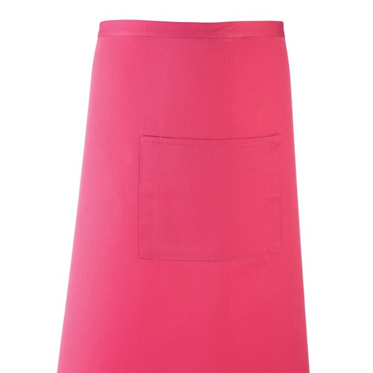 Hot Pink - Back - Premier Unisex Colours Bar Apron - Workwear (Long Continental Style)