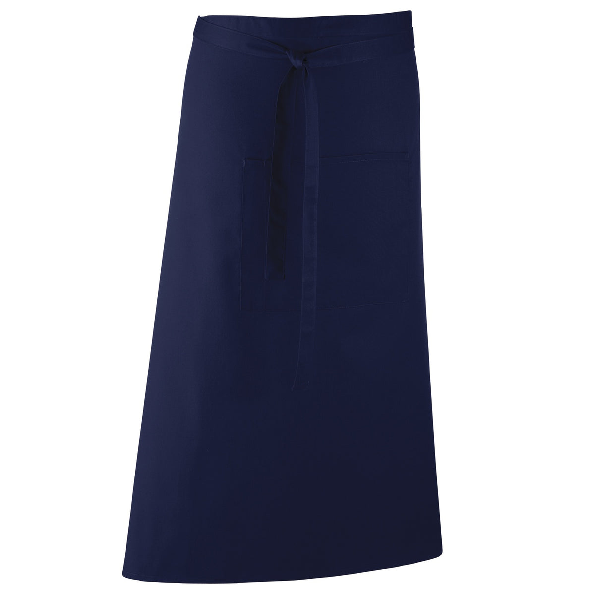 Navy - Front - Premier Unisex Colours Bar Apron - Workwear (Long Continental Style)