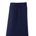 Navy - Back - Premier Unisex Colours Bar Apron - Workwear (Long Continental Style)