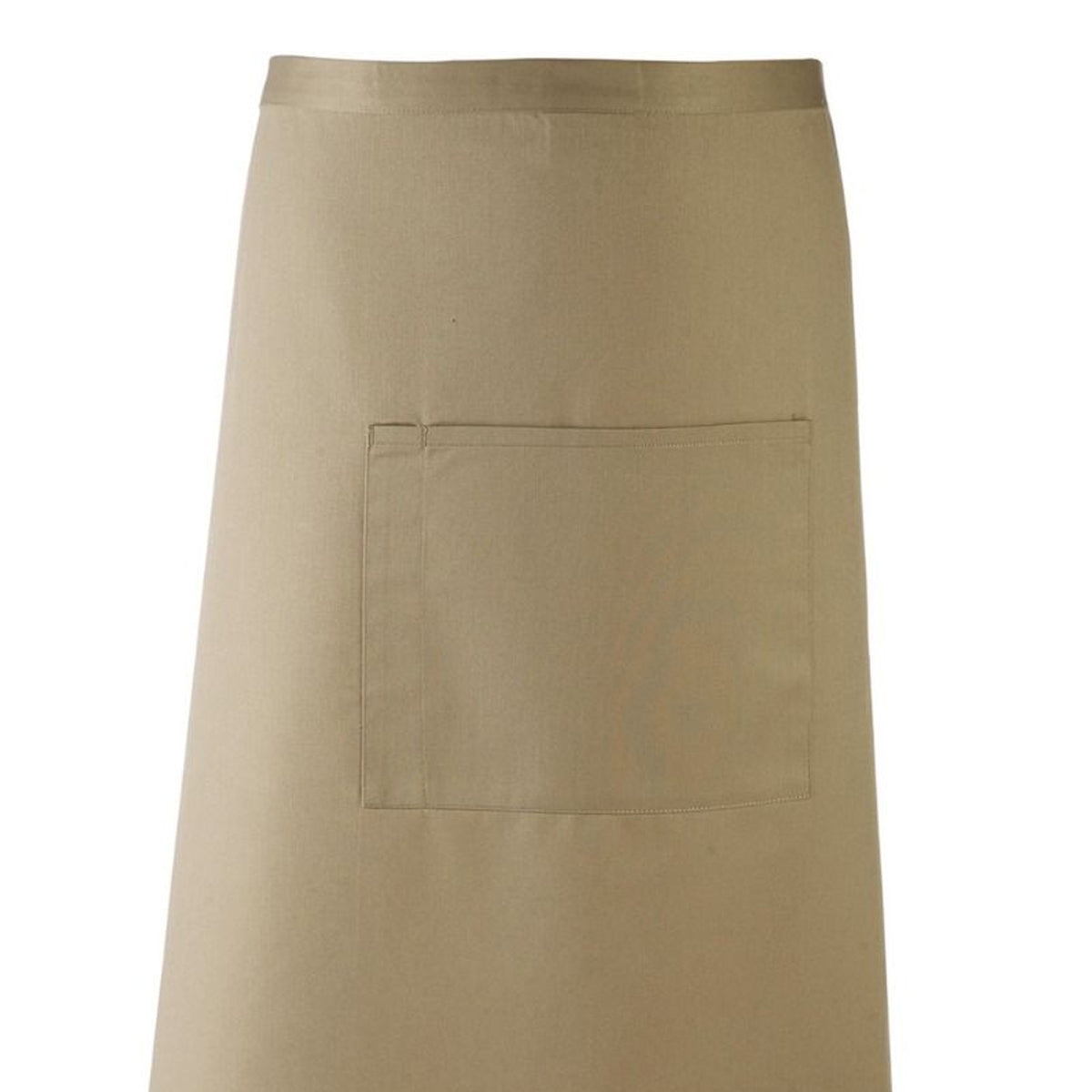 Olive - Back - Premier Unisex Colours Bar Apron - Workwear (Long Continental Style)