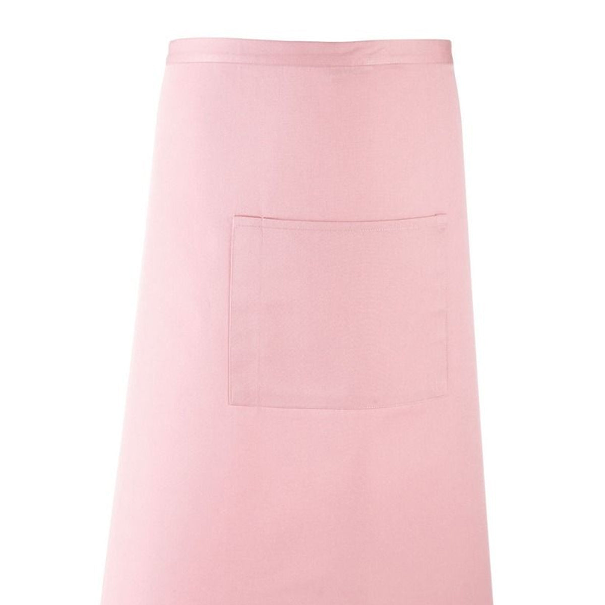 Pink - Back - Premier Unisex Colours Bar Apron - Workwear (Long Continental Style)