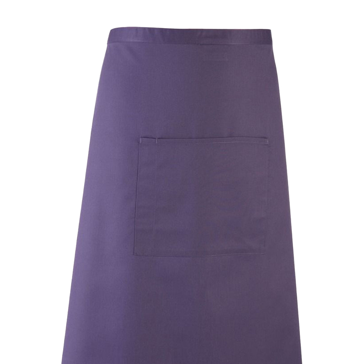 Purple - Back - Premier Unisex Colours Bar Apron - Workwear (Long Continental Style)