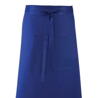 Royal - Back - Premier Unisex Colours Bar Apron - Workwear (Long Continental Style)