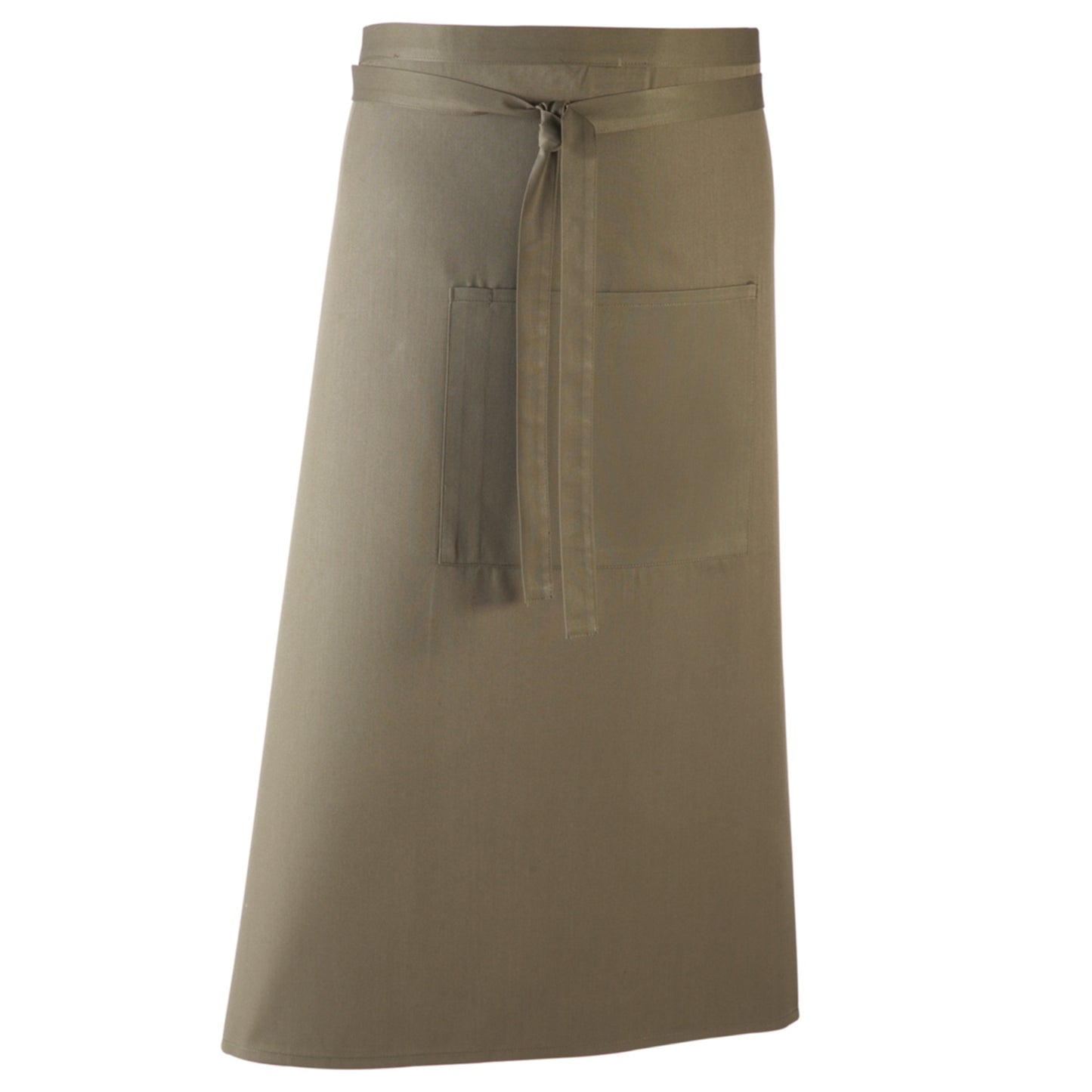 Sage - Front - Premier Unisex Colours Bar Apron - Workwear (Long Continental Style)