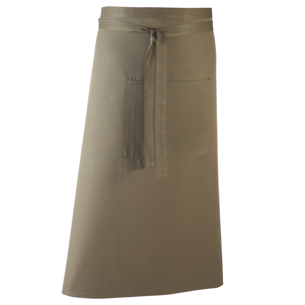 Sage - Front - Premier Unisex Colours Bar Apron - Workwear (Long Continental Style)