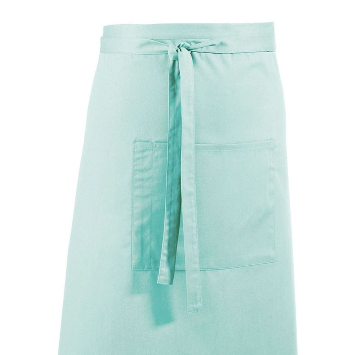 Aqua - Back - Premier Unisex Colours Bar Apron - Workwear (Long Continental Style)