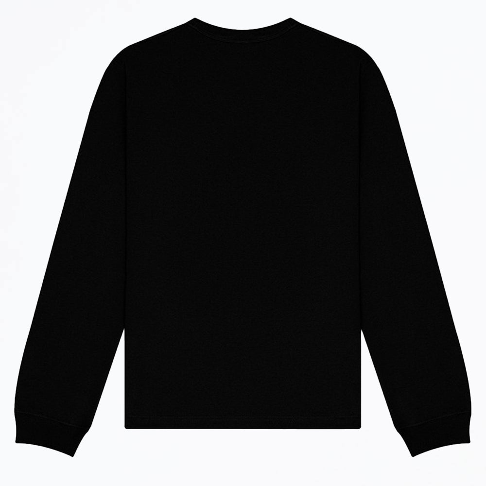 Black - Back - Bella + Canvas Unisex Adult Heavyweight Long-Sleeved T-Shirt