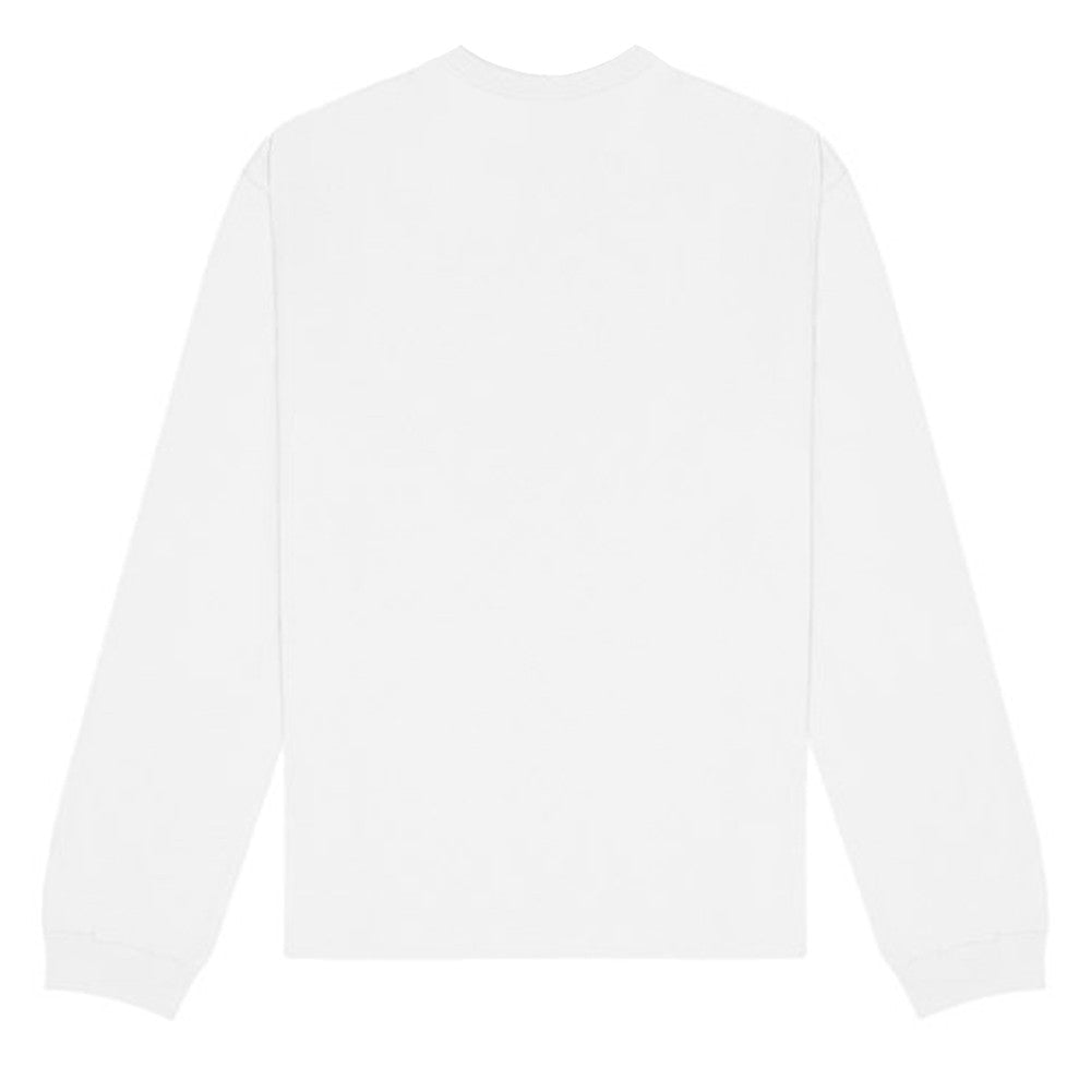 White - Back - Bella + Canvas Unisex Adult Heavyweight Long-Sleeved T-Shirt