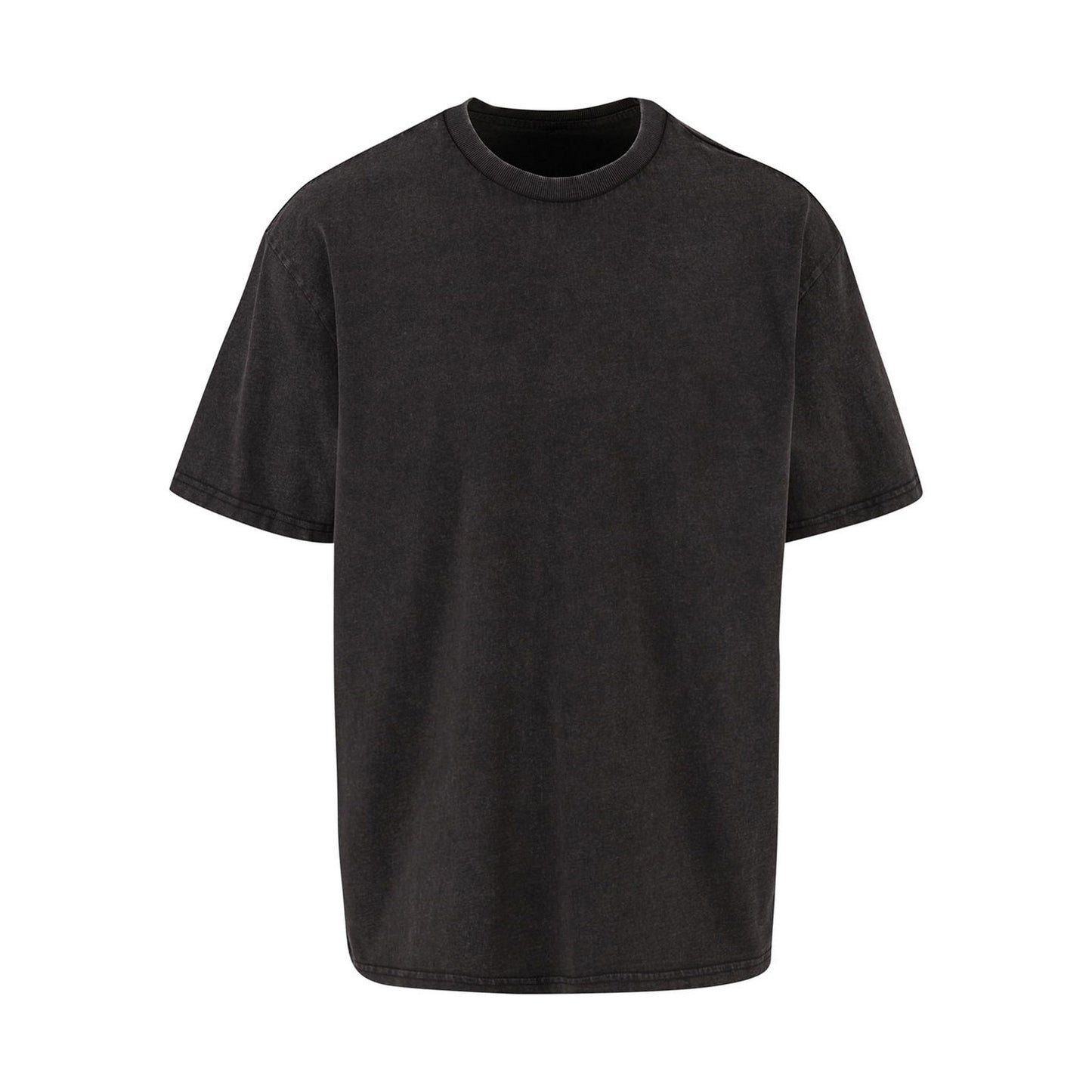 Black - Front - Build Your Brand Mens Vintage Heavyweight Loose T-Shirt