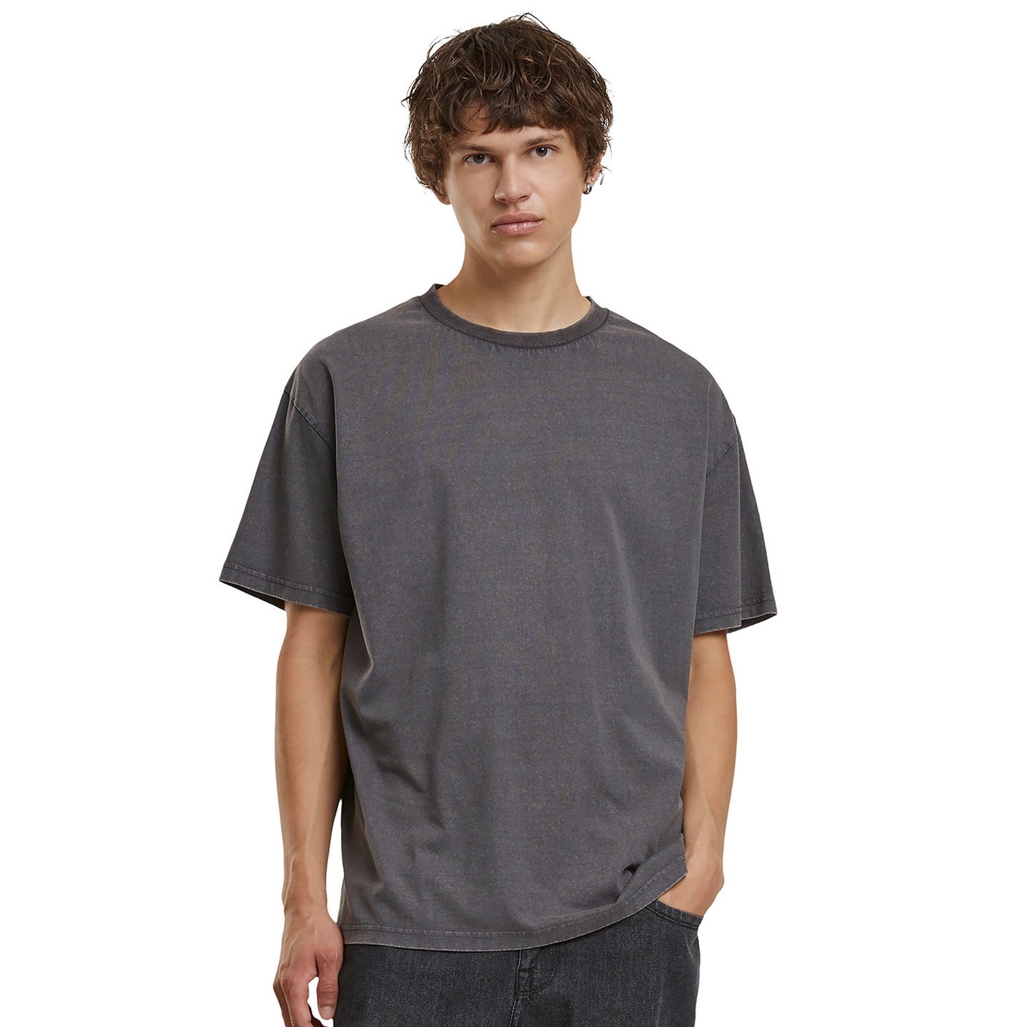 Magnet - Back - Build Your Brand Mens Vintage Heavyweight Loose T-Shirt