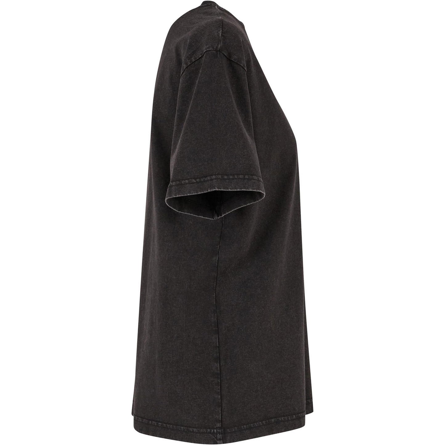 Black - Side - Build Your Brand Womens-Ladies Vintage Everyday T-Shirt