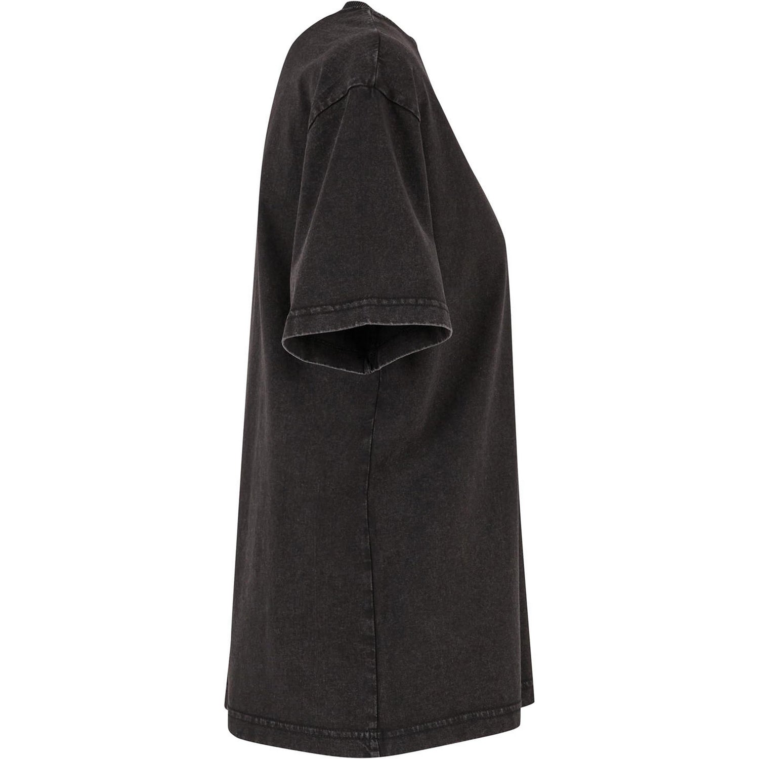 Black - Side - Build Your Brand Womens-Ladies Vintage Everyday T-Shirt