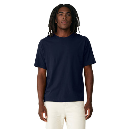 Navy - Side - Bella + Canvas Unisex Adult Heavyweight Boxy T-Shirt