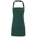 Burgundy - Front - Premier Colours 2-in-1 Apron - Workwear