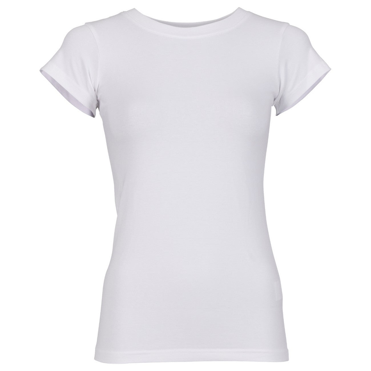 White - Front - Build Your Brand Womens-Ladies T-Shirt