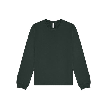 Forest - Front - Bella + Canvas Unisex Adult Heavyweight Boxy Long-Sleeved T-Shirt