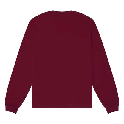Maroon - Back - Bella + Canvas Unisex Adult Heavyweight Boxy Long-Sleeved T-Shirt